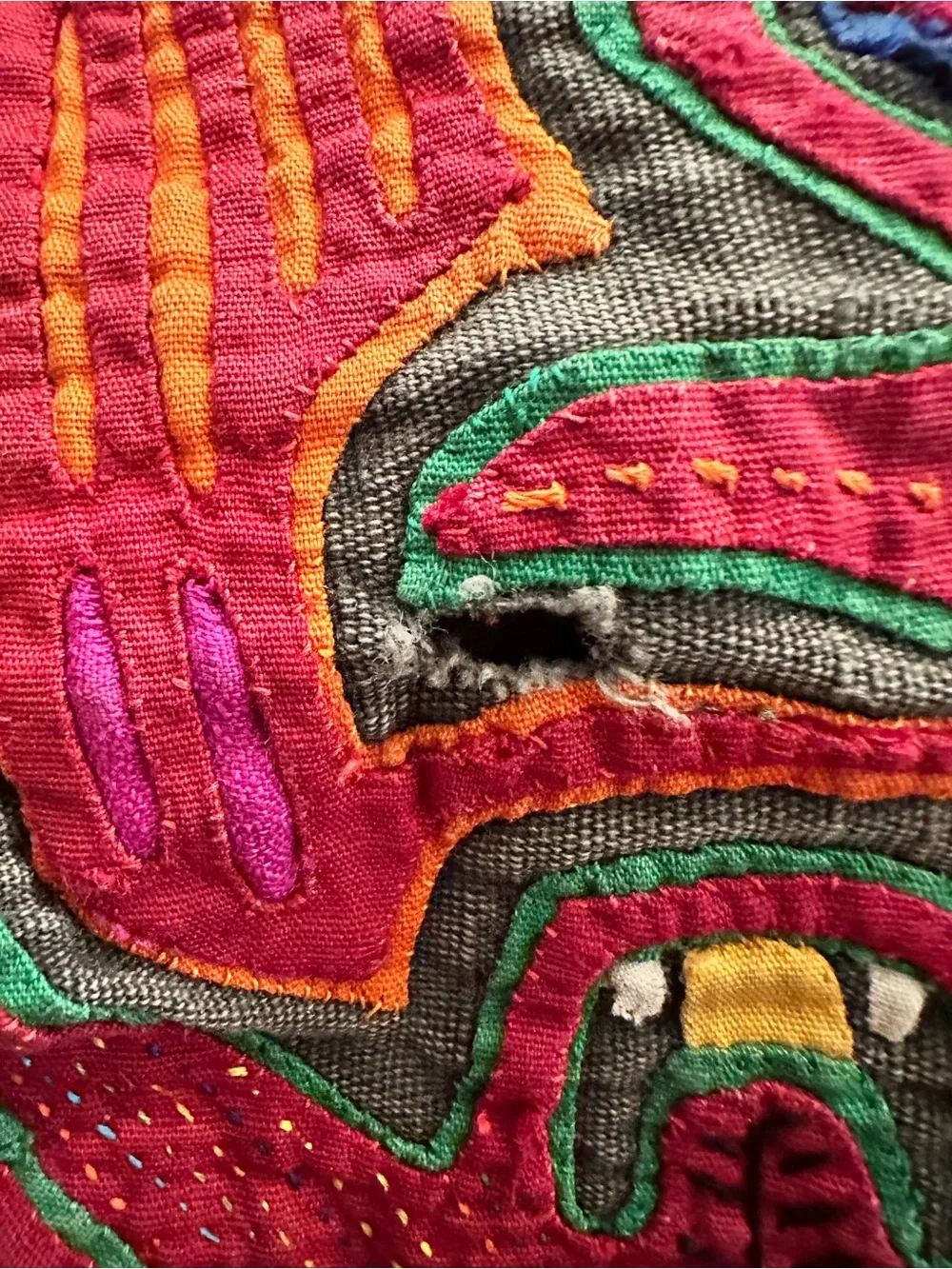 Guna Artisans Mola Textile Design Hobo Purse